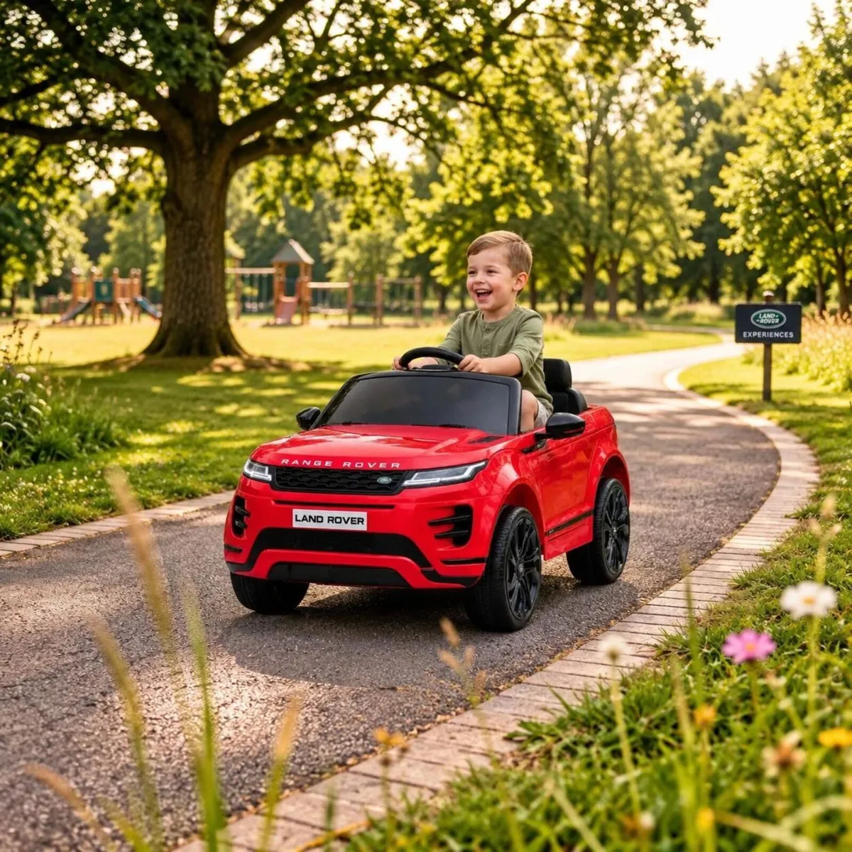 Range Rover Evoque 12V Electric Ride On Jeep Red - Image 1
