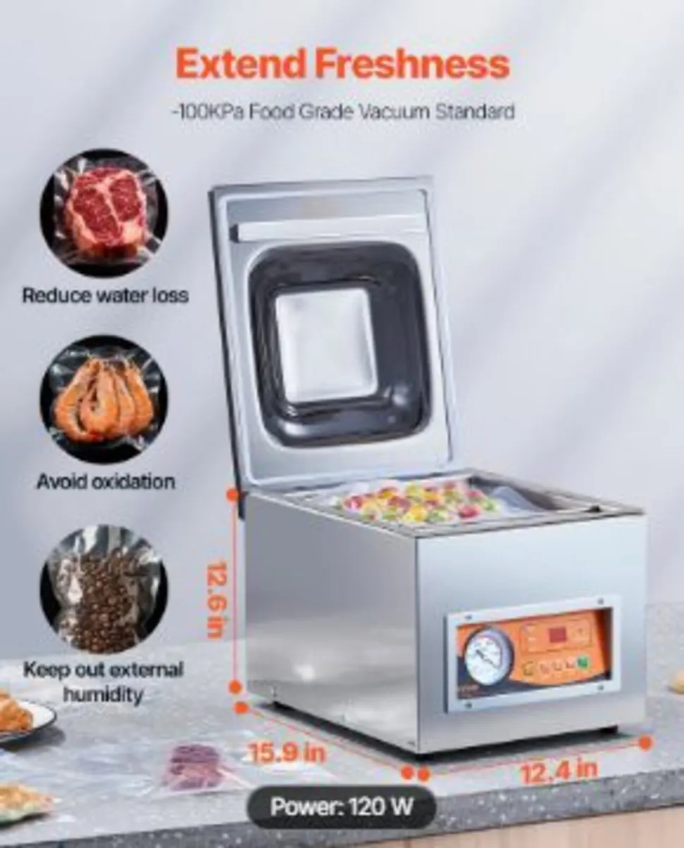 Chamber Vacuum Sealer, 260W Sealing Power - Image 2
