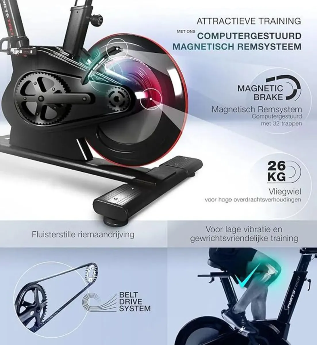 Sportstech Elite SX600 Indoor Cycle Bike - Image 4