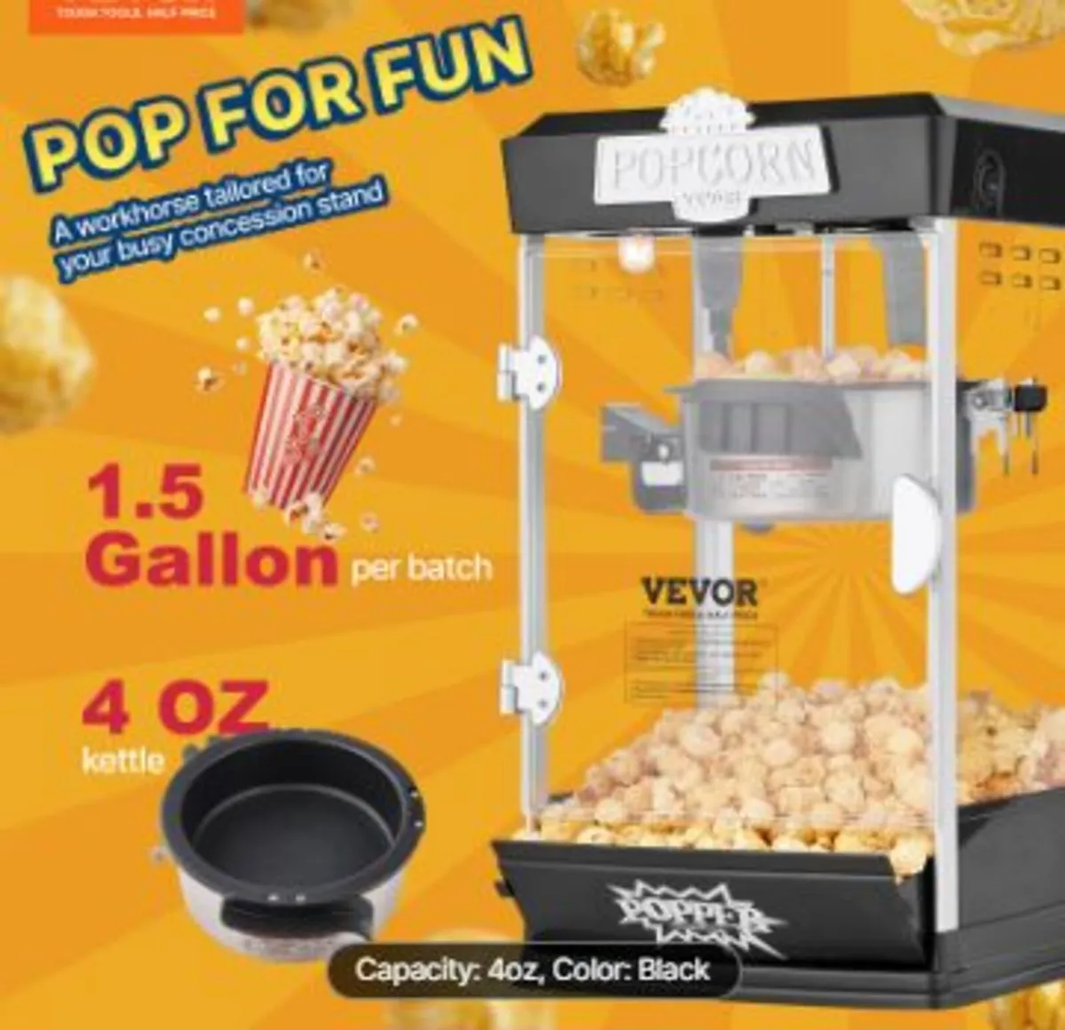 Popcorn Maker, 480W - Image 2