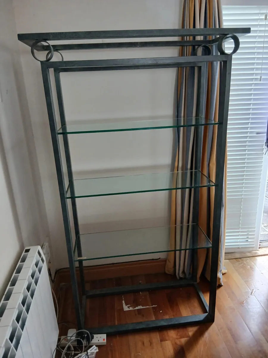 Metal Glass Shelf