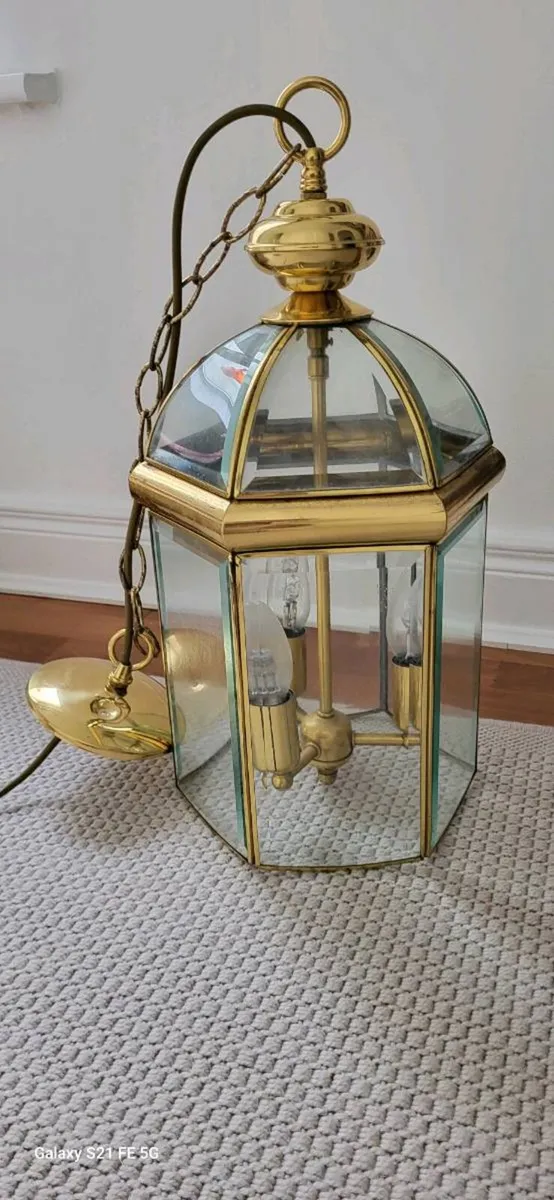 Vintage Pendant Light set of two - Image 1