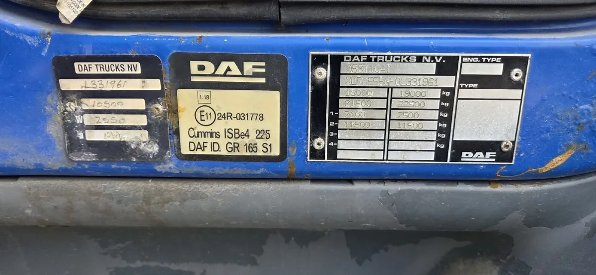 2007 DAF 19 Tonne Rigid incl Pathfinder Crane - Image 4