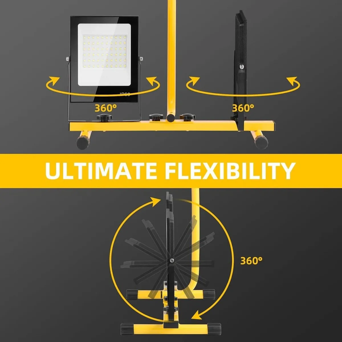 Adjustable LED Floodlight Tripod Stand - Image 3