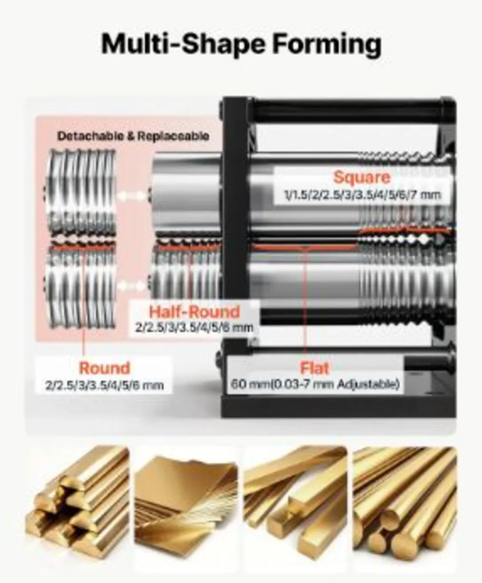 Rolling Mill 4-in-1 Round Flat Square - Image 2