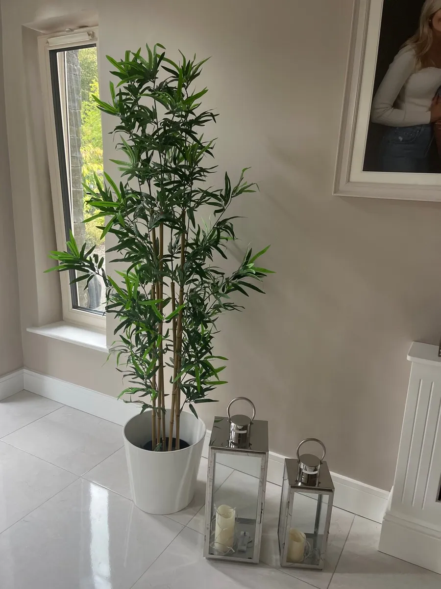 X2 Artificial Plant & Lanterns - Image 2