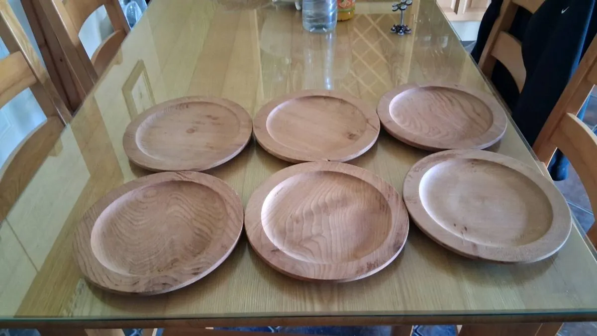 Irish wood craft plates - Image 1