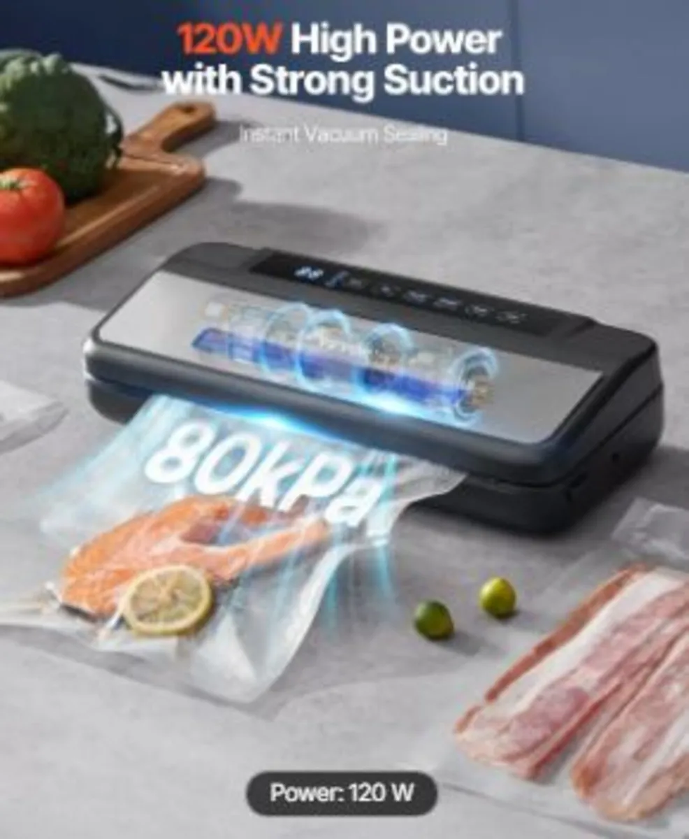 Vacuum Sealer Machine, 80Kpa 120W - Image 2