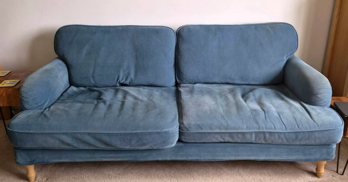 Sofa Blue Ikea 2 seater sofa - Image 1