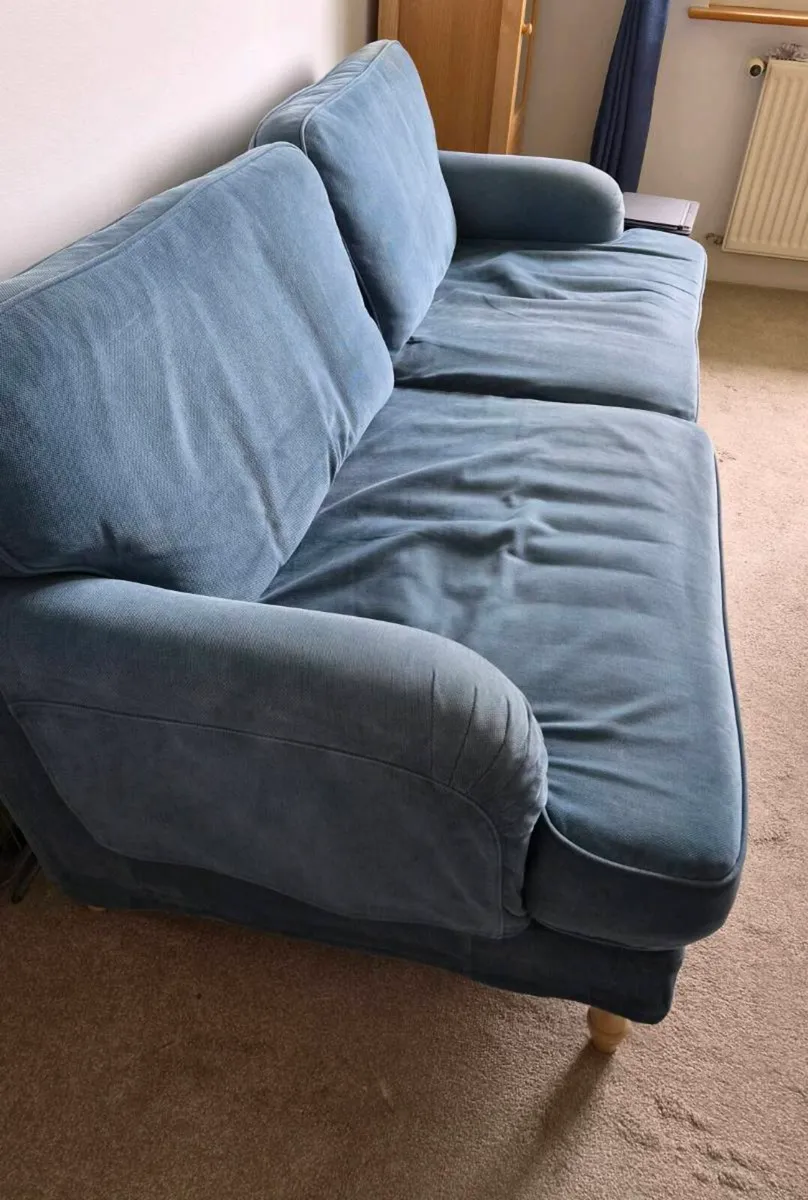 Sofa Blue Ikea 2 seater sofa - Image 2