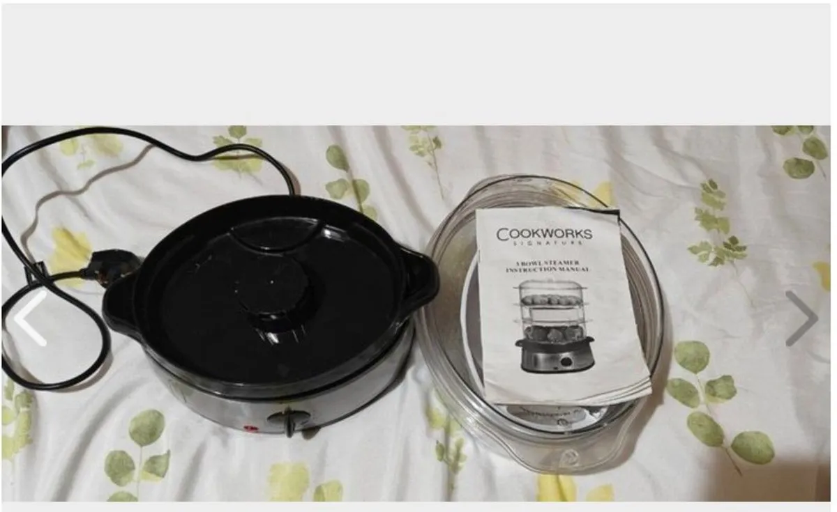 Cookworks 9 ltr 3 bowl Steamer - Image 3
