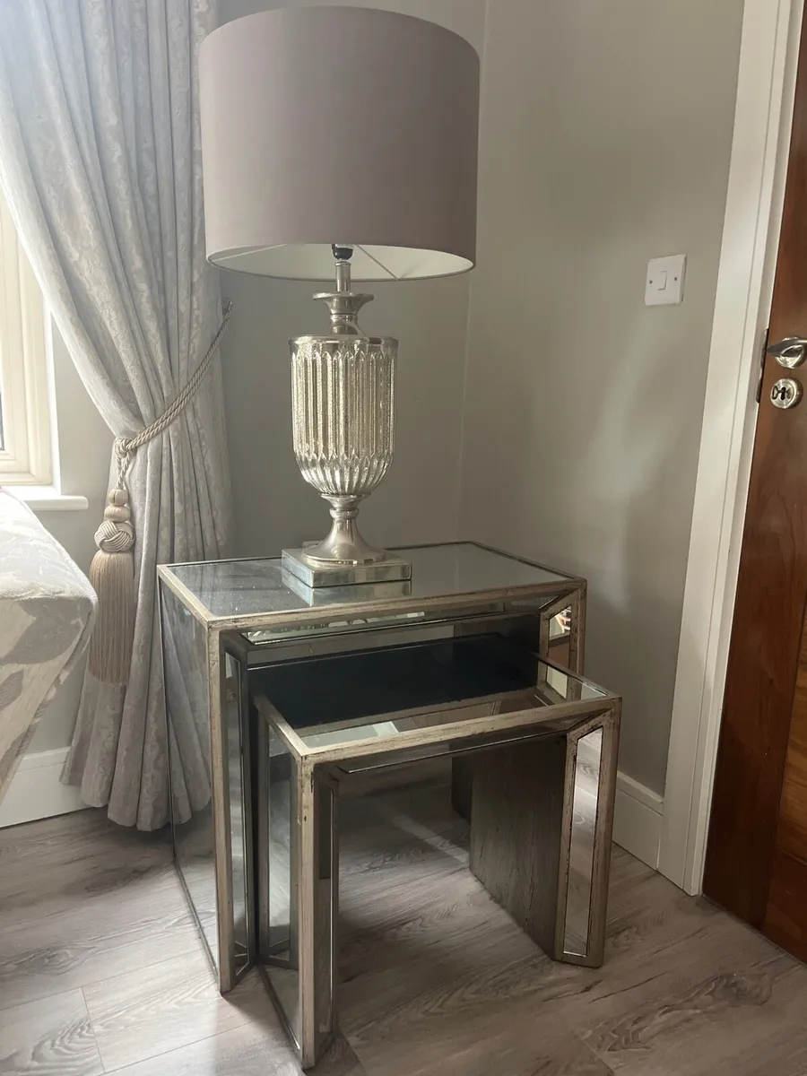 Shanleys Nest of Tables & Lamp - Image 2