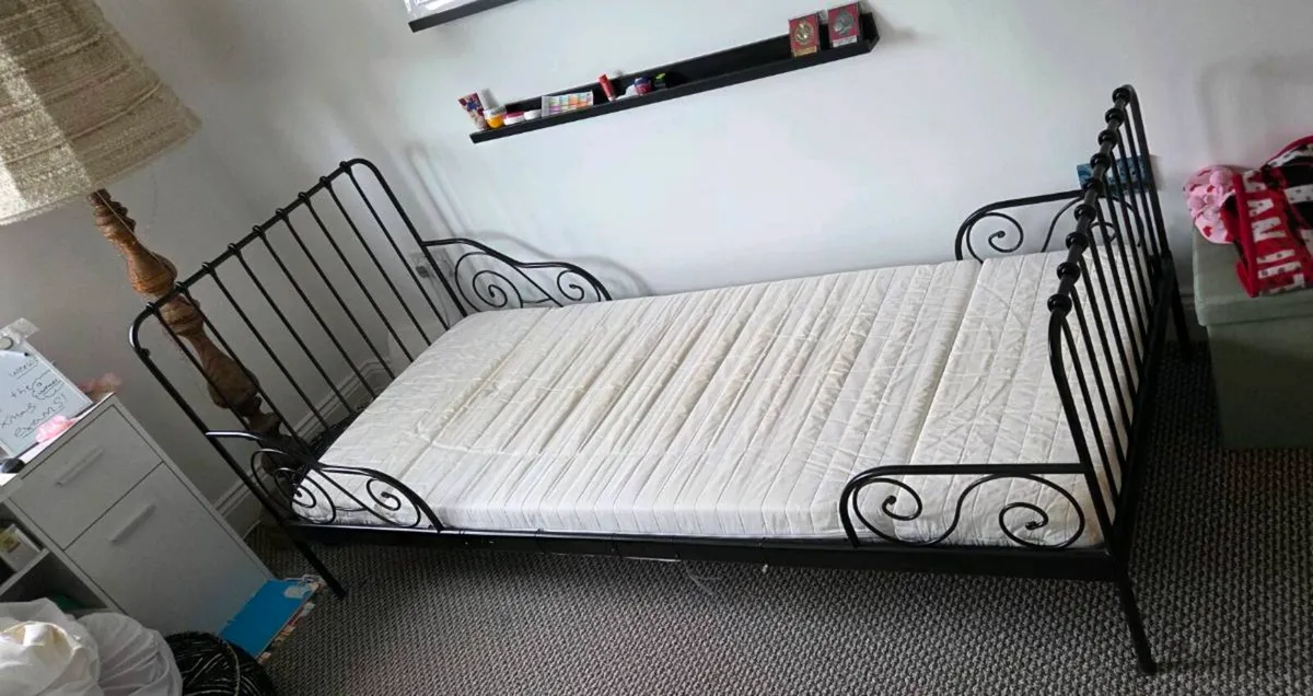 Ikea extendable single bed with mattress 80x200cm - Image 2
