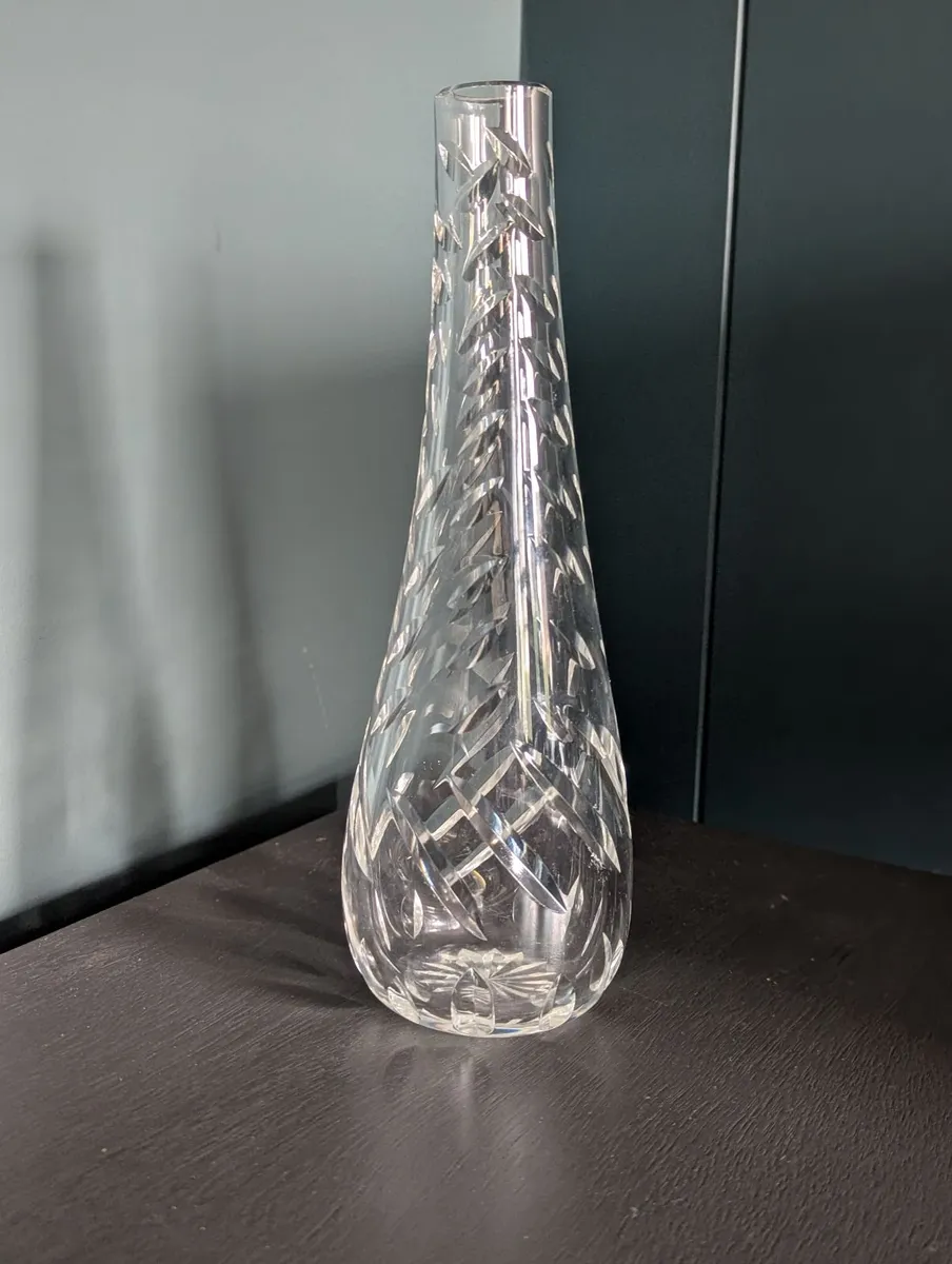 Waterford Crystal Tall Bud Vase - Image 1
