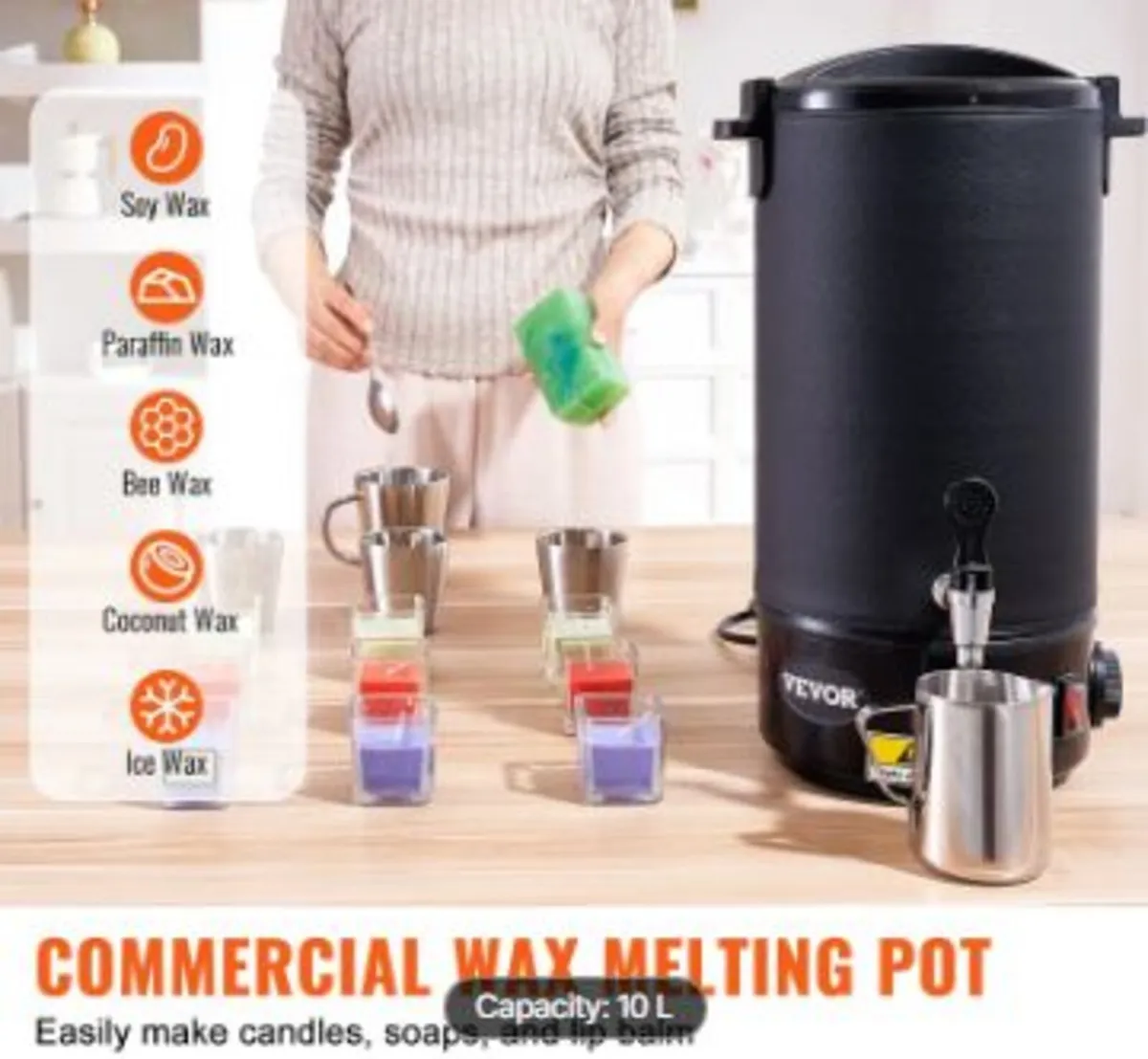 Wax Melter for Candle Making 10Liter - Image 2