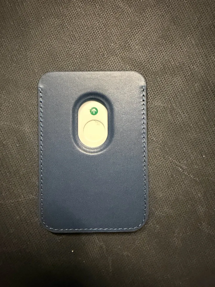 Apple iPhone leather wallet MagSafe navy - Image 3