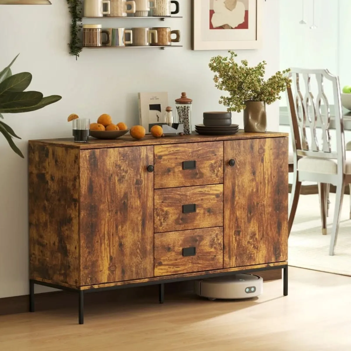 Modern Rustic Brown Sideboard - Image 1