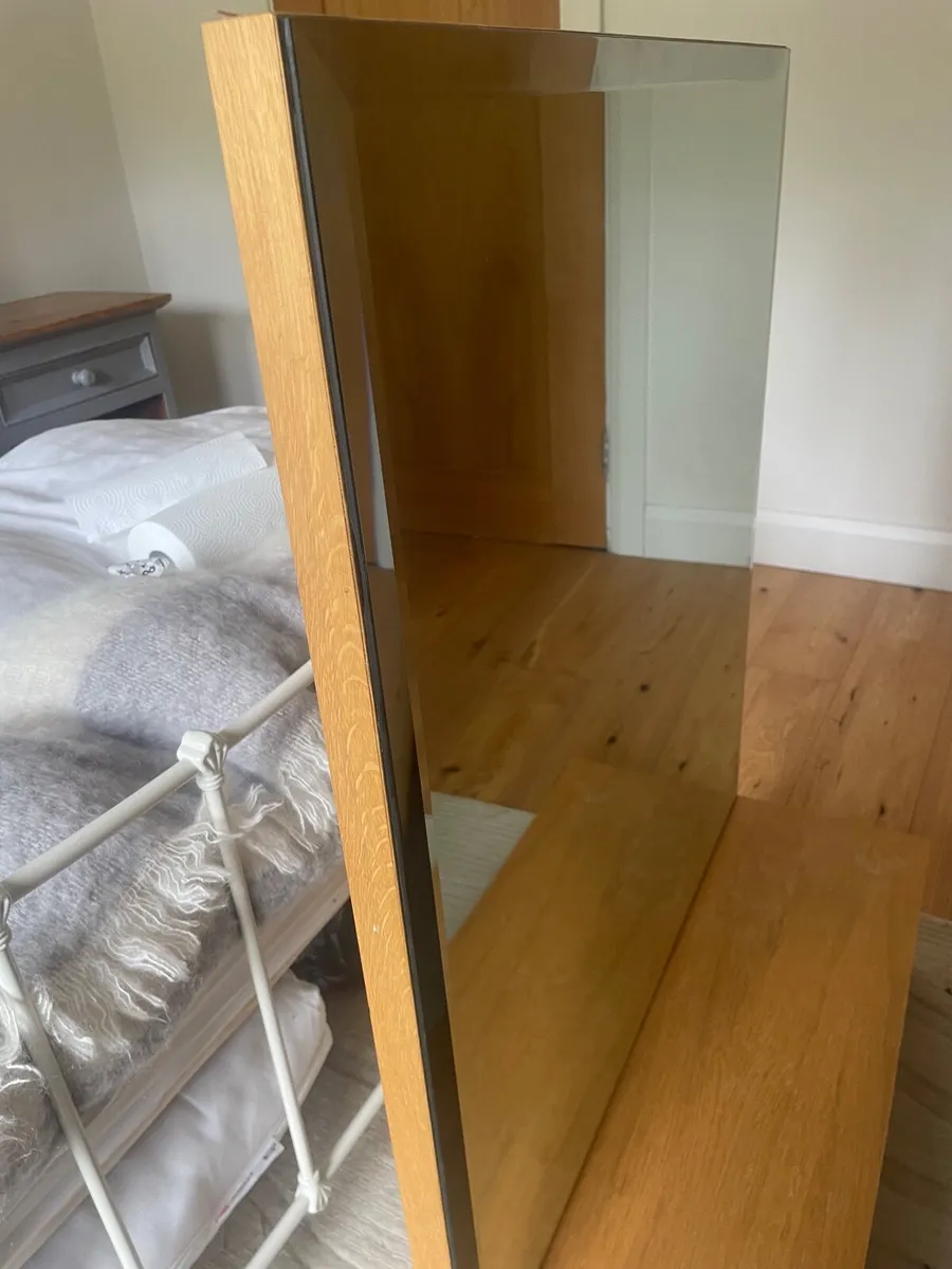 Bevelled Hall Mirror with Shelf - Image 3