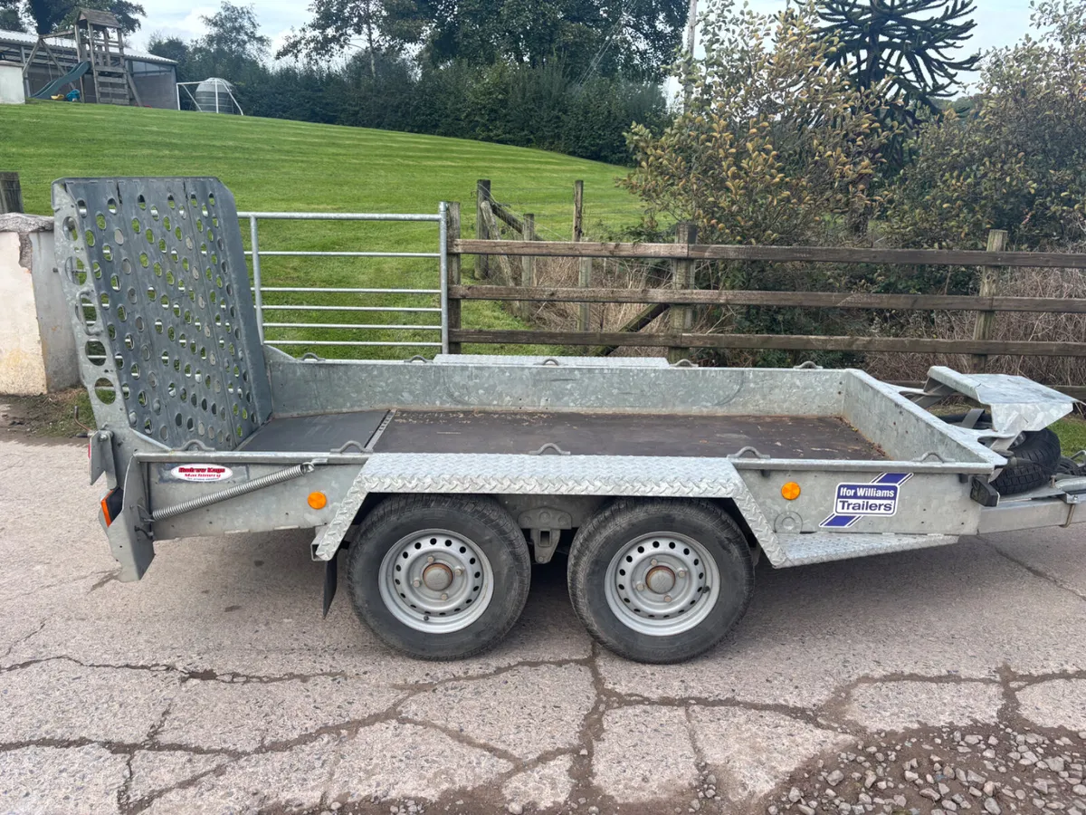 Ifor williams 9ft x 4ft 3” plant trailer - Image 2