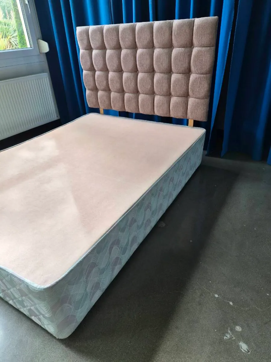 Double bed base & Headboard - Image 3