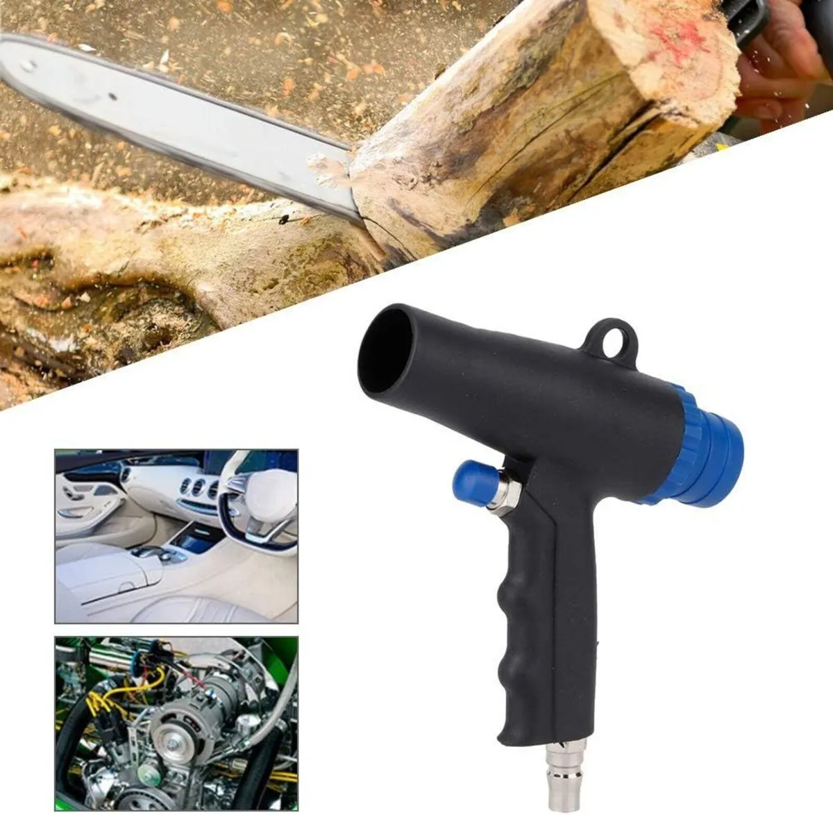 2-in-1 Car Vacuum & Air Blow Cleaner Kit - Image 3
