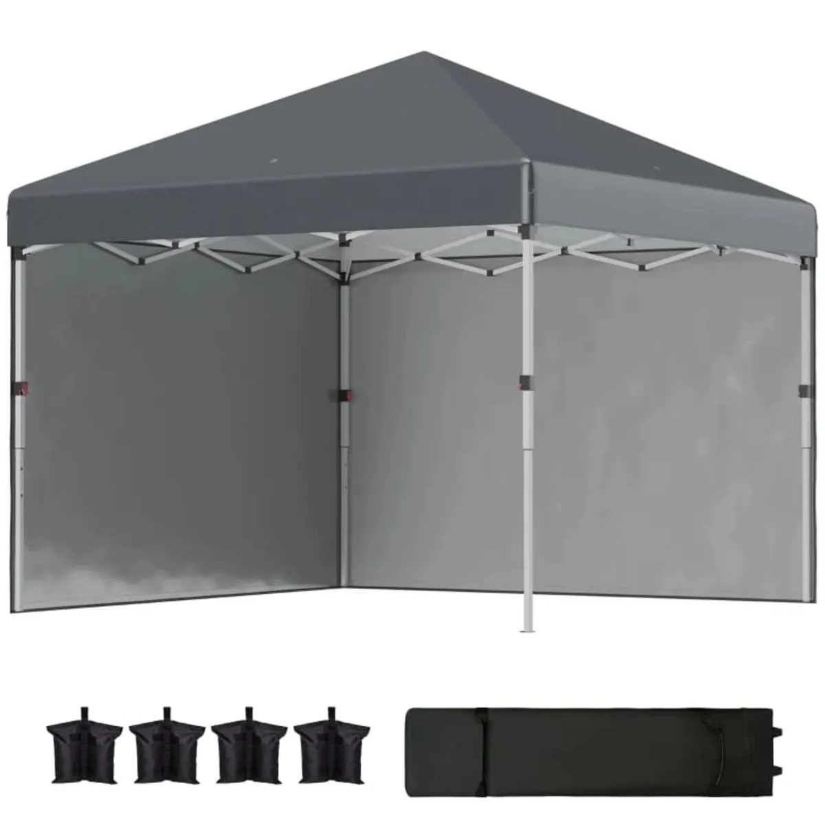 3x3 Pop Up Gazebo with Sidewalls Adjustable Garde - Image 1