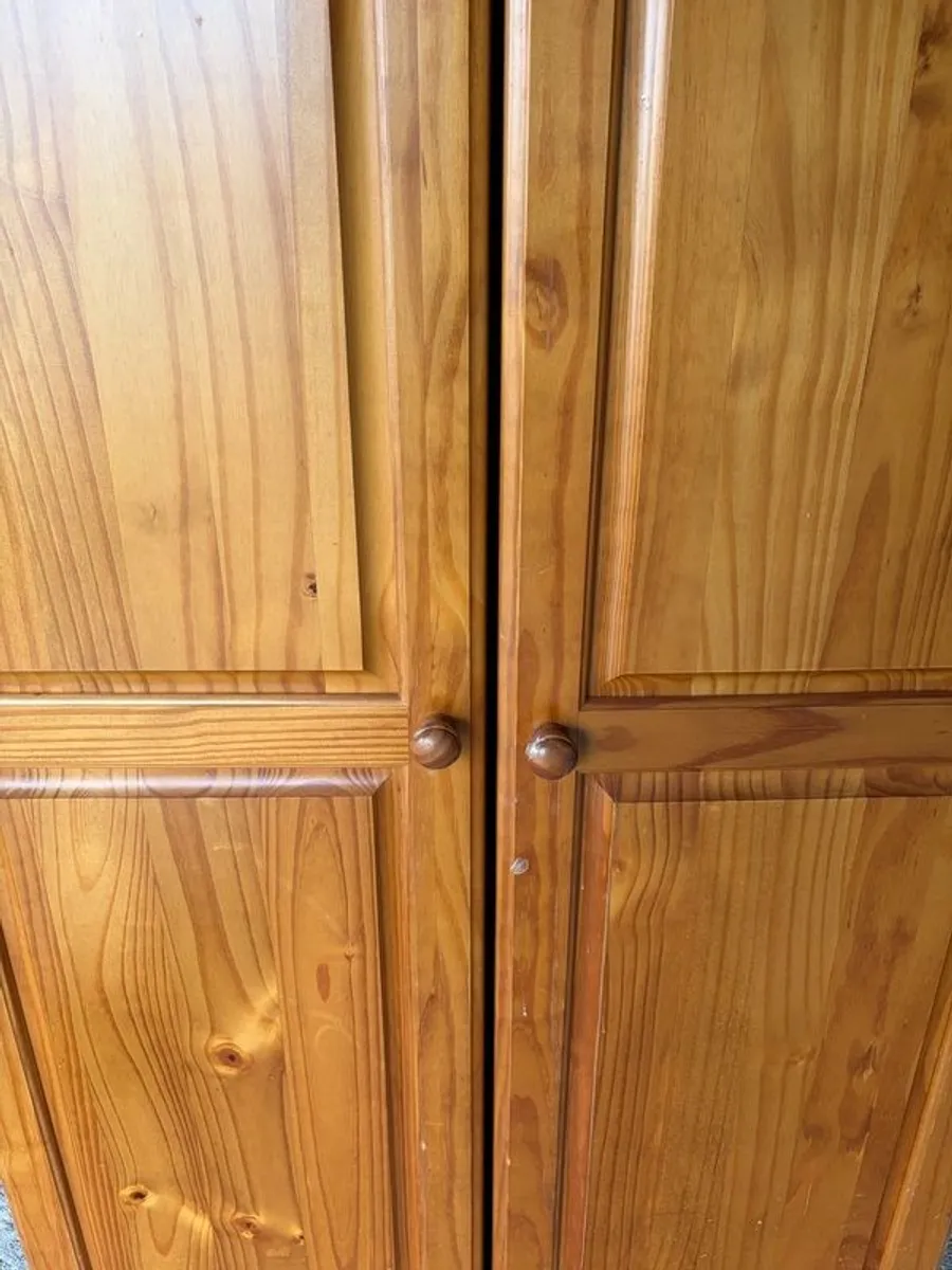 Double bed, wardrobe and dressing table. No mattress. - Image 3