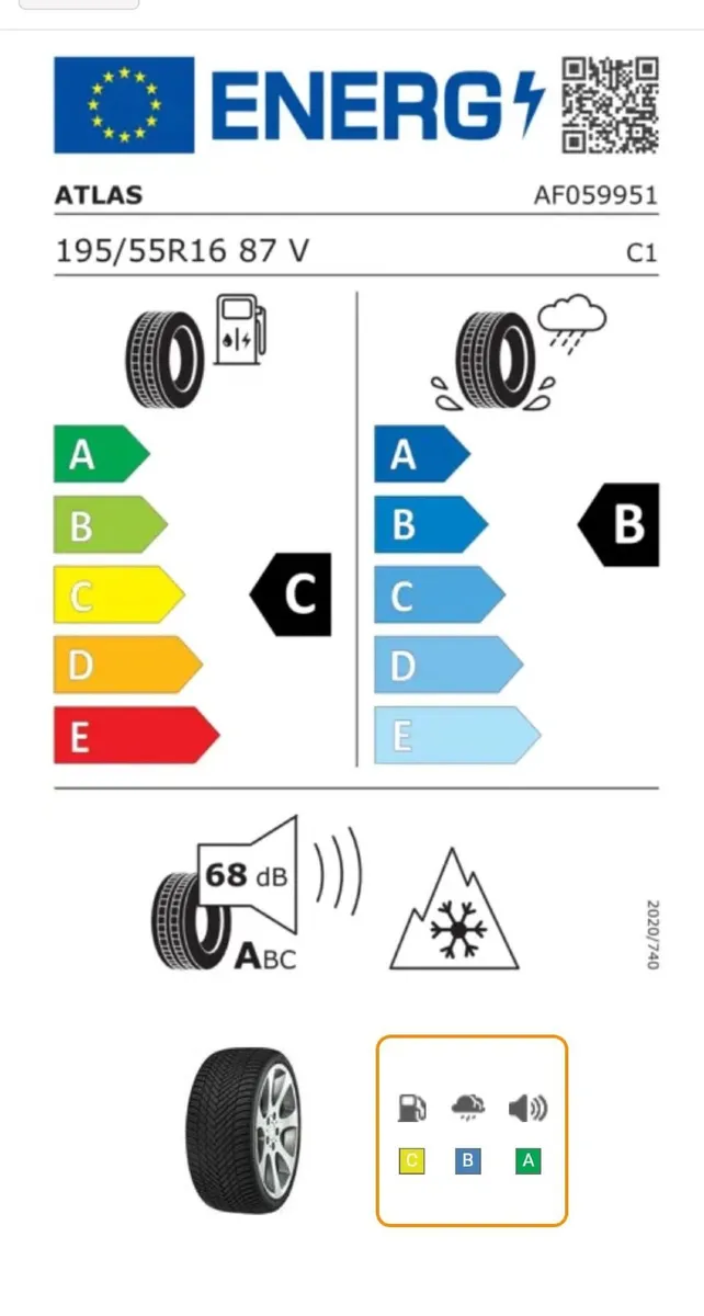 Tyre 195/55/16 - Image 2
