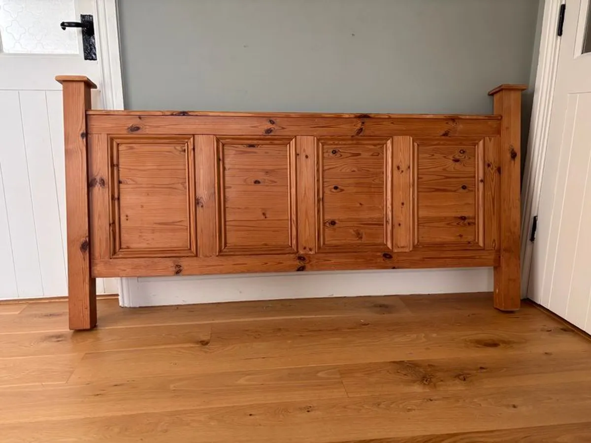 Solid Pine King Size Bed Frame. - Image 1