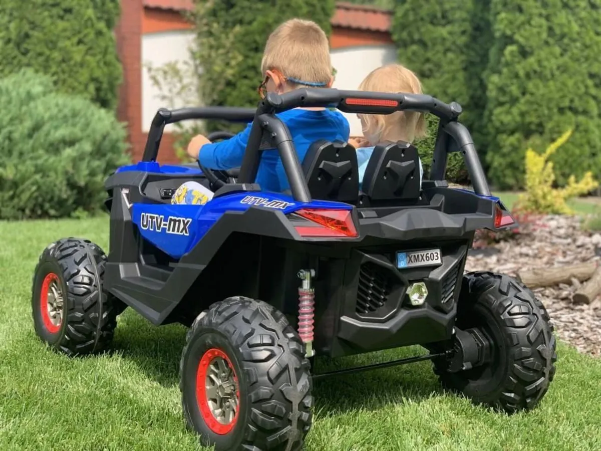 Ground Commander 24V Electric Ride On Buggy Blue - Image 3