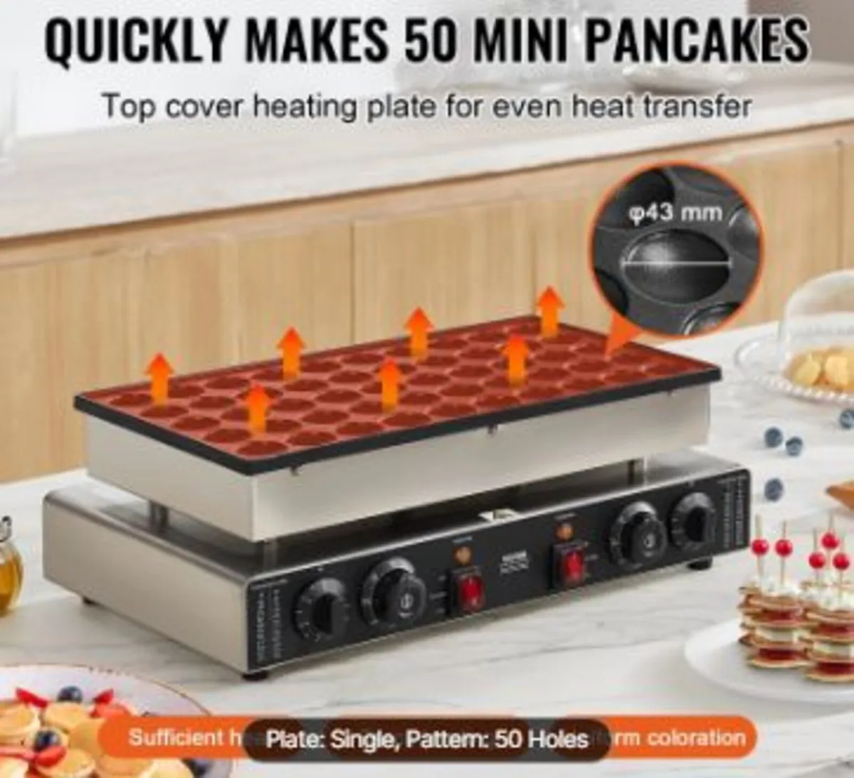 Mini Dutch Pancake Maker, 50PCS - Image 2