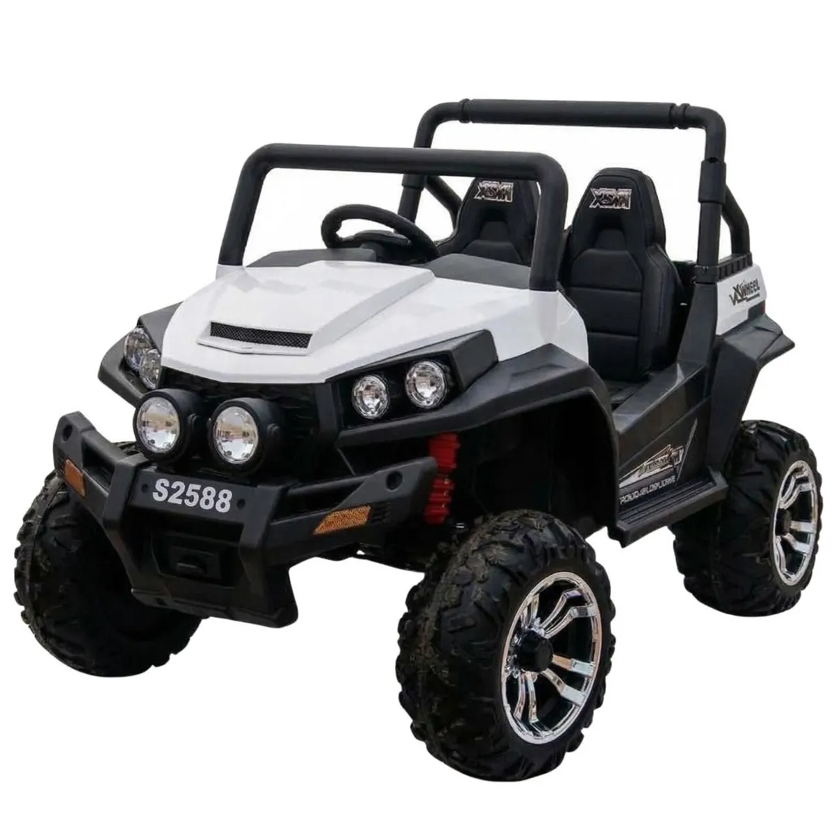 Ranch Wagon 24V Electric Ride On Buggy White - Image 2