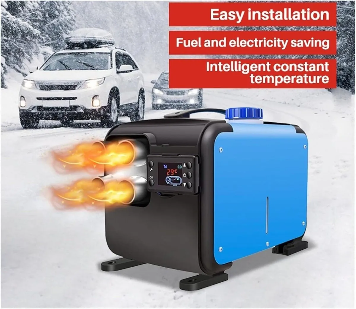 5–8KW 12–24V Diesel Air Heater for Trucks & Carava - Image 2