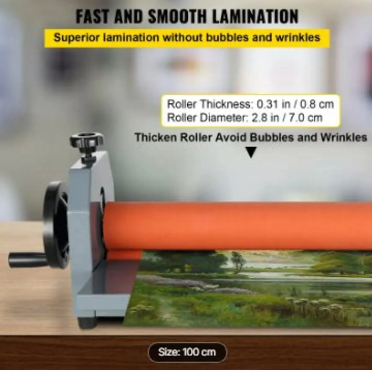 39" 1000MM Manual Cold Roll Laminator - Image 4