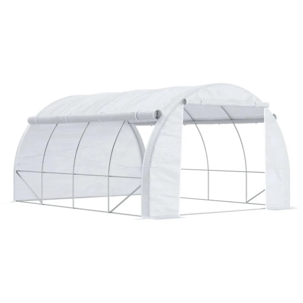 4 x 3 x 2 m Polytunnel Greenhouse w/ Roll-up Side - Image 1