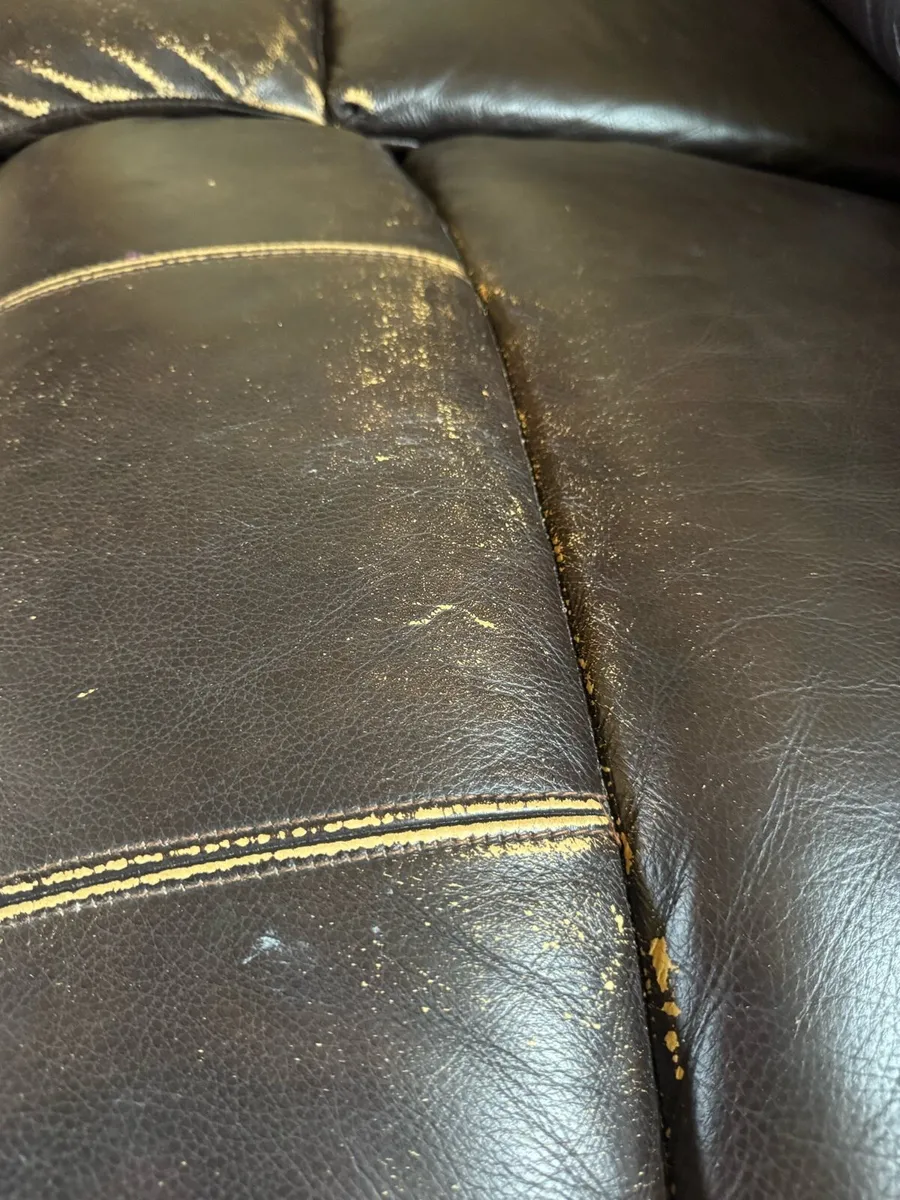 3-Seater Leather Recliner Sofa (MyHome) - Image 4