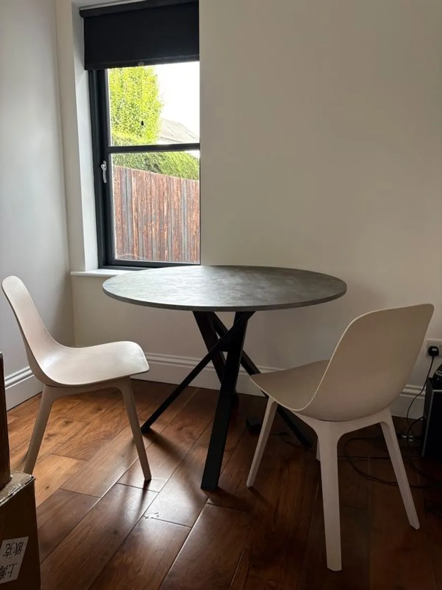 Ikea table and 2 chairs - Image 1