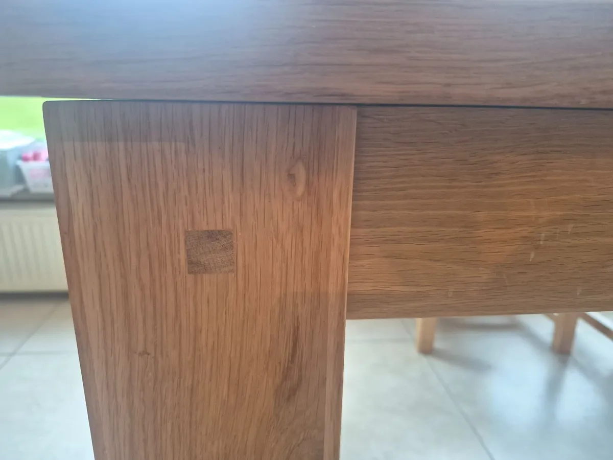 OAK SOLID Kitchen Table with or without 6 Chairs - Image 2