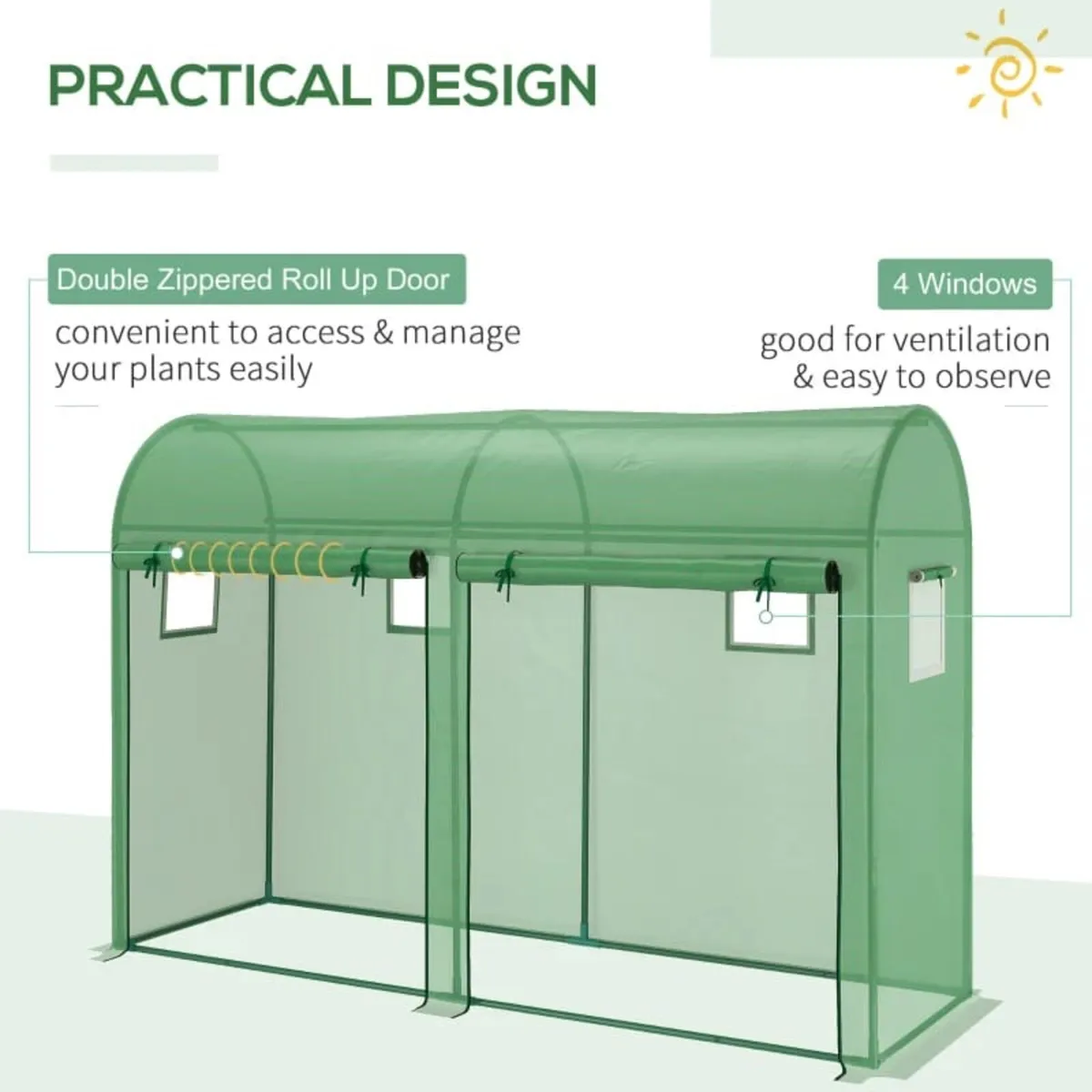 Garden Plant Tomato Growth Greenhouse with Double - Image 4