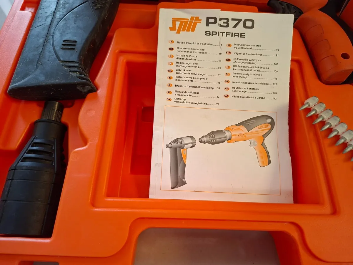 Spit P370 Powder Actuated Nail Gun "Serviced" - Image 3