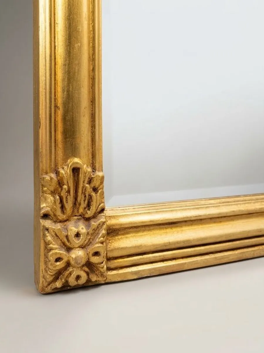 Regency Style Carved Giltwood Overmantel Mirror - Image 3