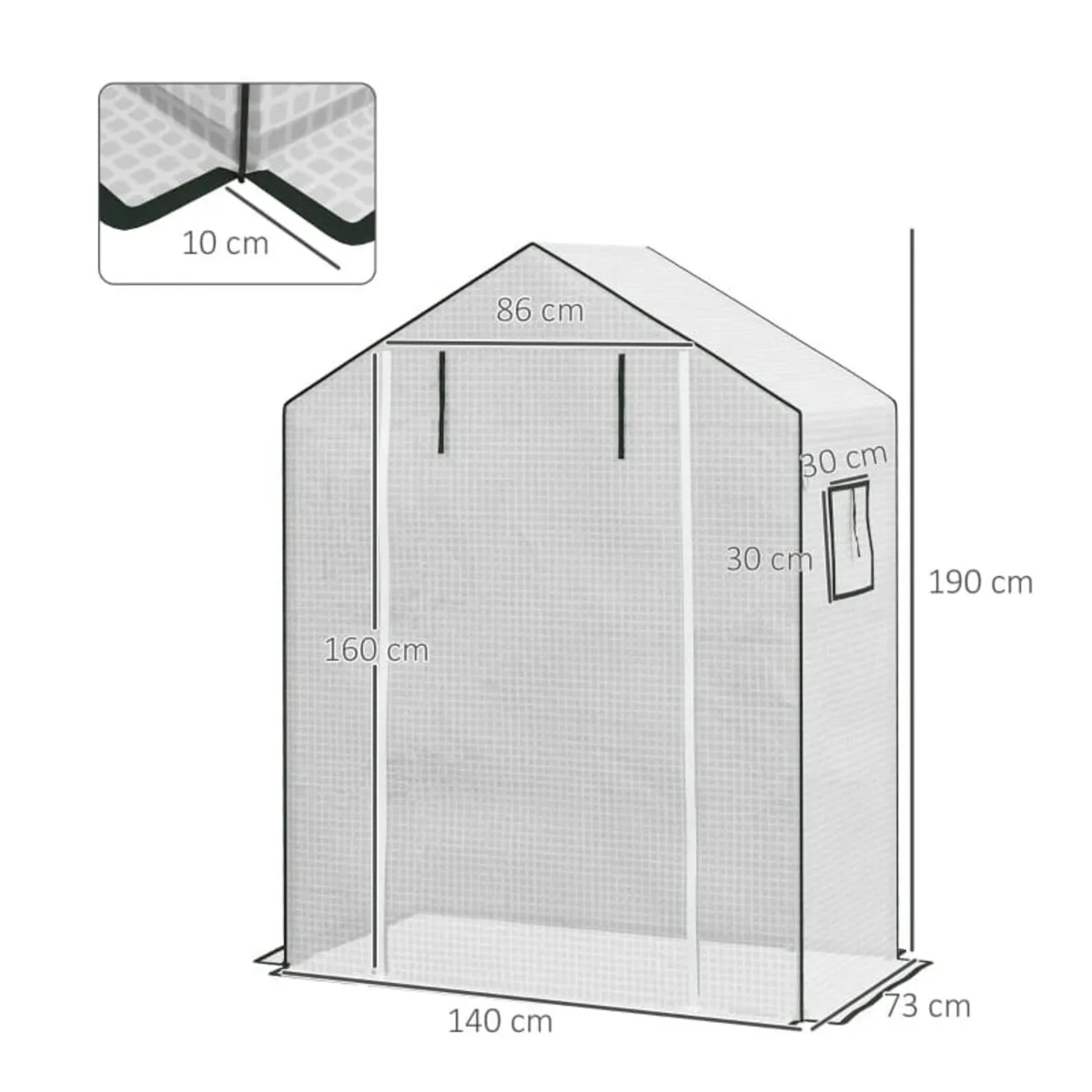 Greenhouse Cover Replacement Walk-in PE Hot House - Image 3