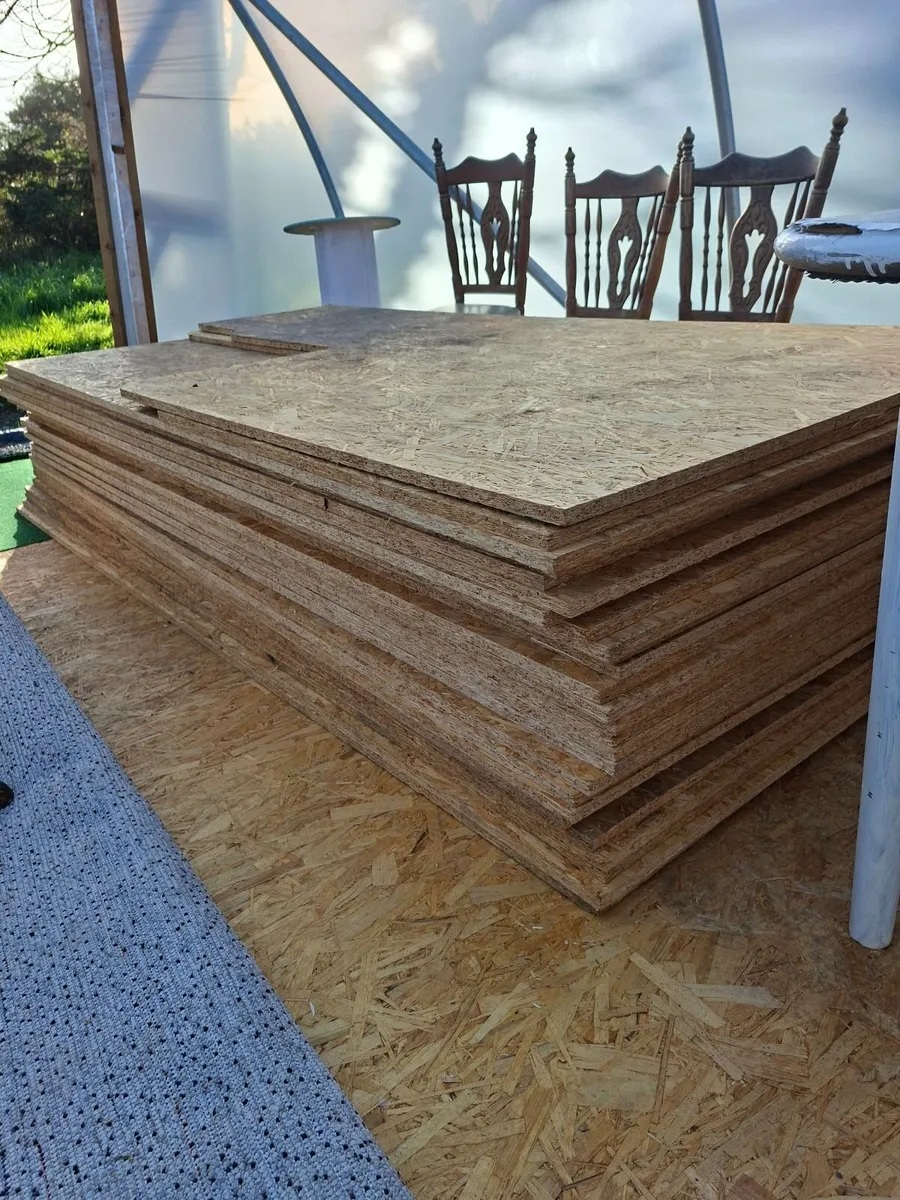 24 OSB 8x4 foot boards used for 2 weeks flooring - Image 1