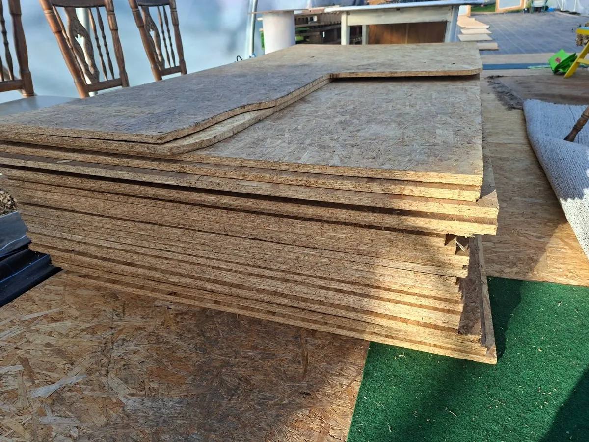 24 OSB 8x4 foot boards used for 2 weeks flooring - Image 2