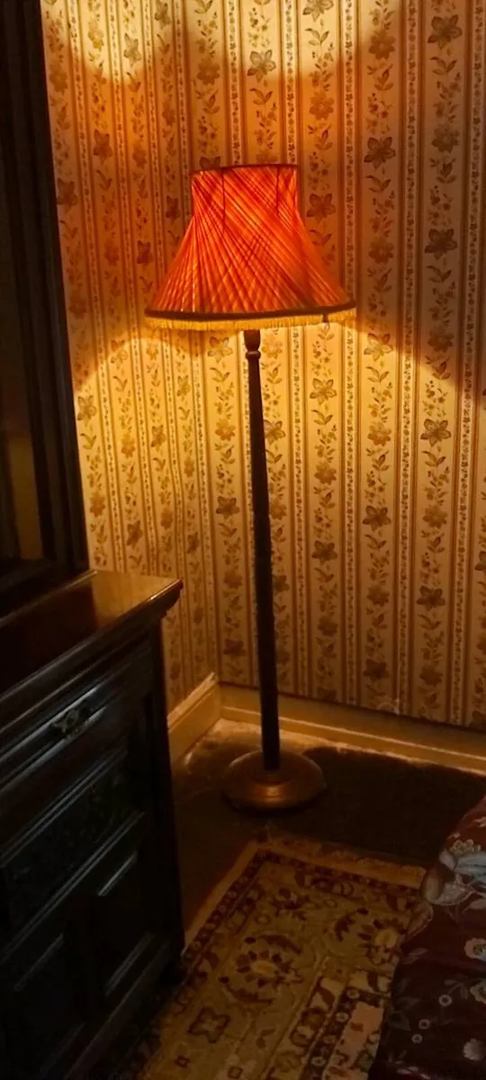 Vintage Mahogany Floor Lamps - Image 1