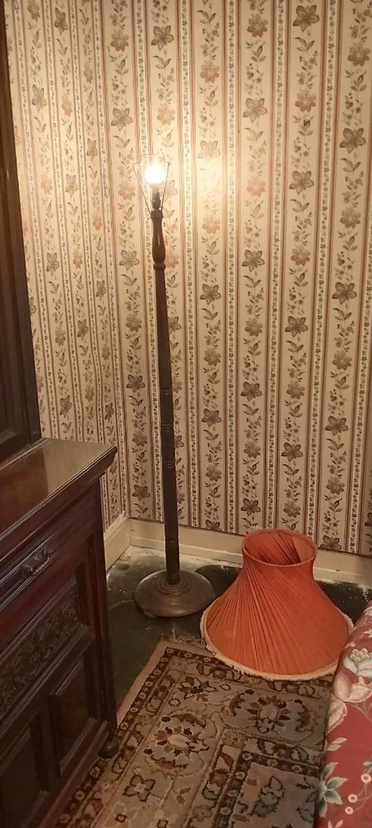 Vintage Mahogany Floor Lamps - Image 3