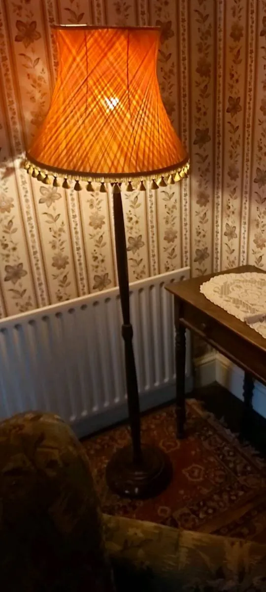 Vintage Mahogany Floor Lamps - Image 4