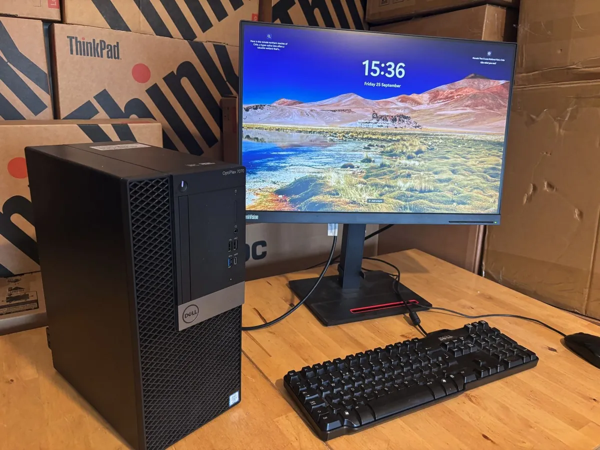 Dell Optiplex 7070 Complete PC-i7-16Gb-24" Screen - Image 2