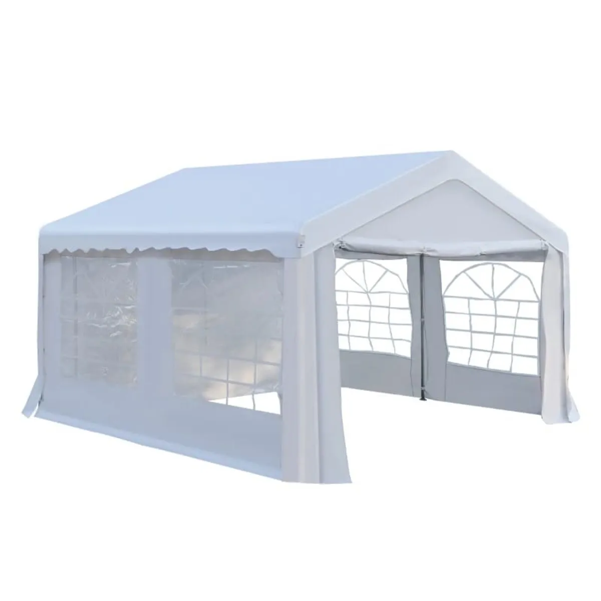 4m x 4 m Garden Gazebo Portable Carport Shelter w/ - Image 1