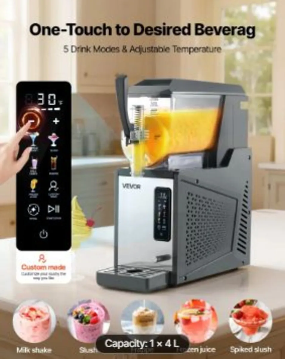 Slushie Machine, 4L/135oz No Ice Needed - Image 2